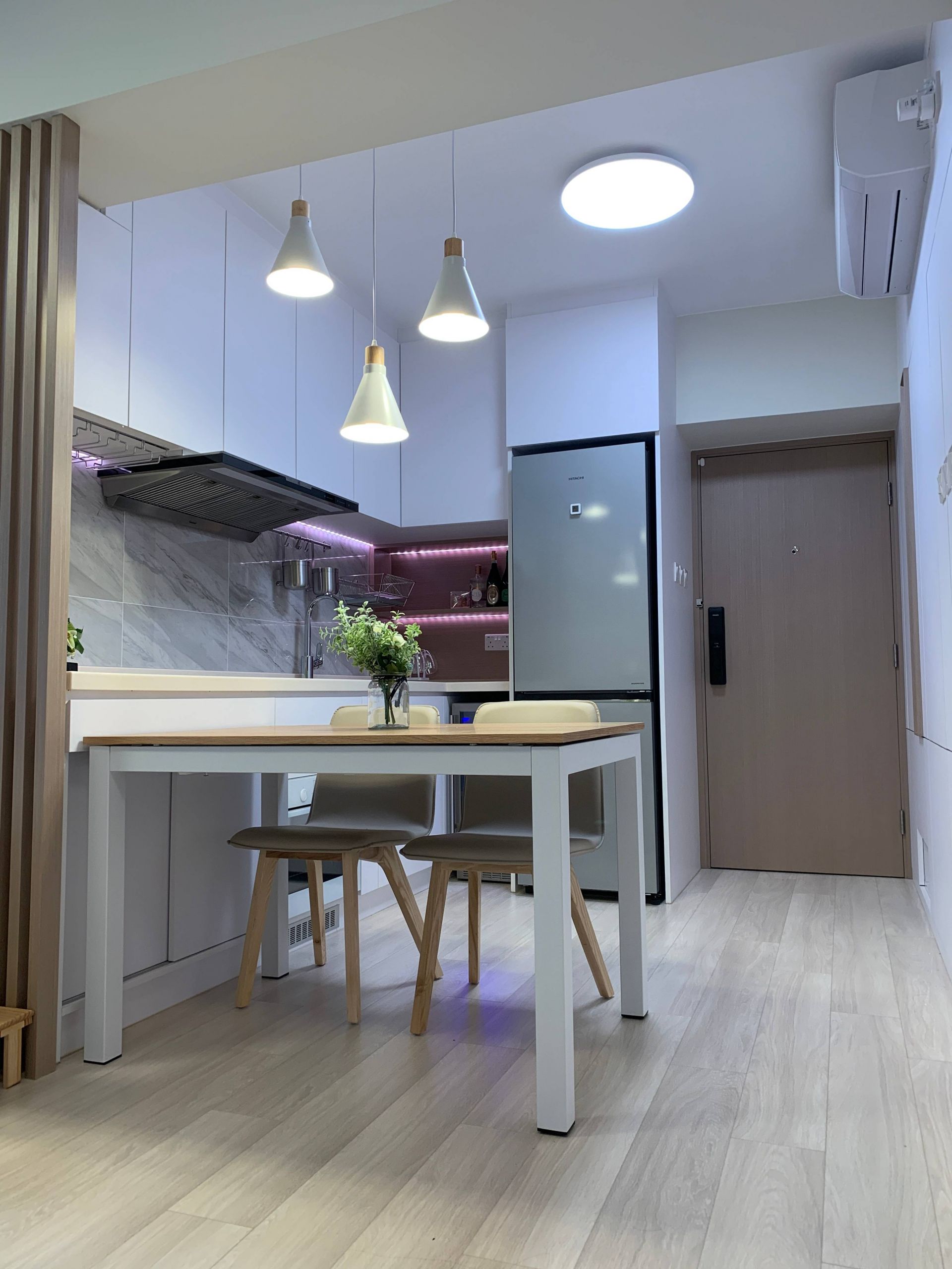 Living Area & Open Kitchen
